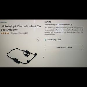Sold ❌ UPPA BABY Chicco Infant Car seat adapter